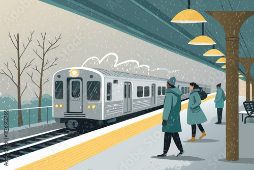 Train Platform Arrival Steam Cues