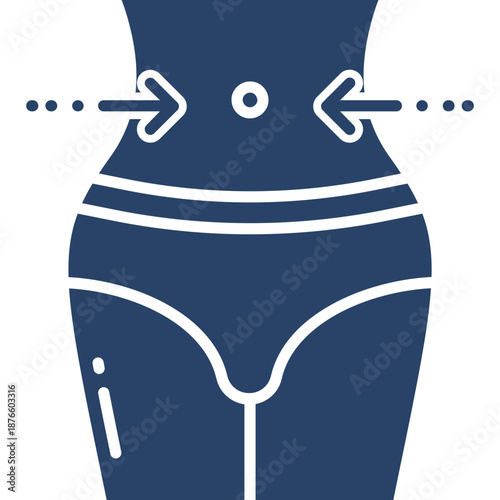 Waistline reduction icon