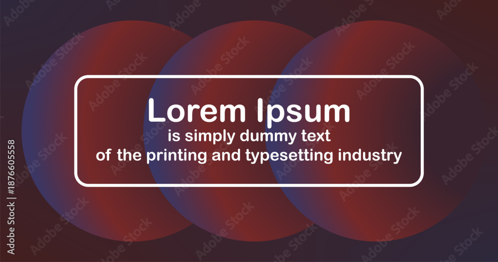 Obraz premium Red Purple Gradient circles abstract background Banner cover design wallpaper for Template