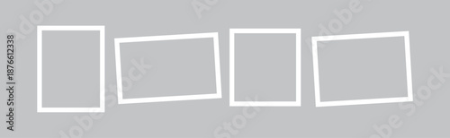 Square blank frame on gallery wall interior, empty picture mockup template with soft light, museum exhibition room decoration, 3D paper style border for art, photo, image or painting, modern design.