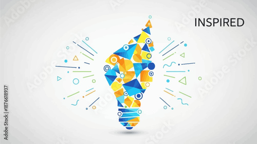 Vibrant Light Bulb Symbolizing Creativity and Inspiration