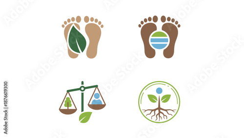 Eco friendly icons for sustainable living. Spring Vector Packs. EPS Editable