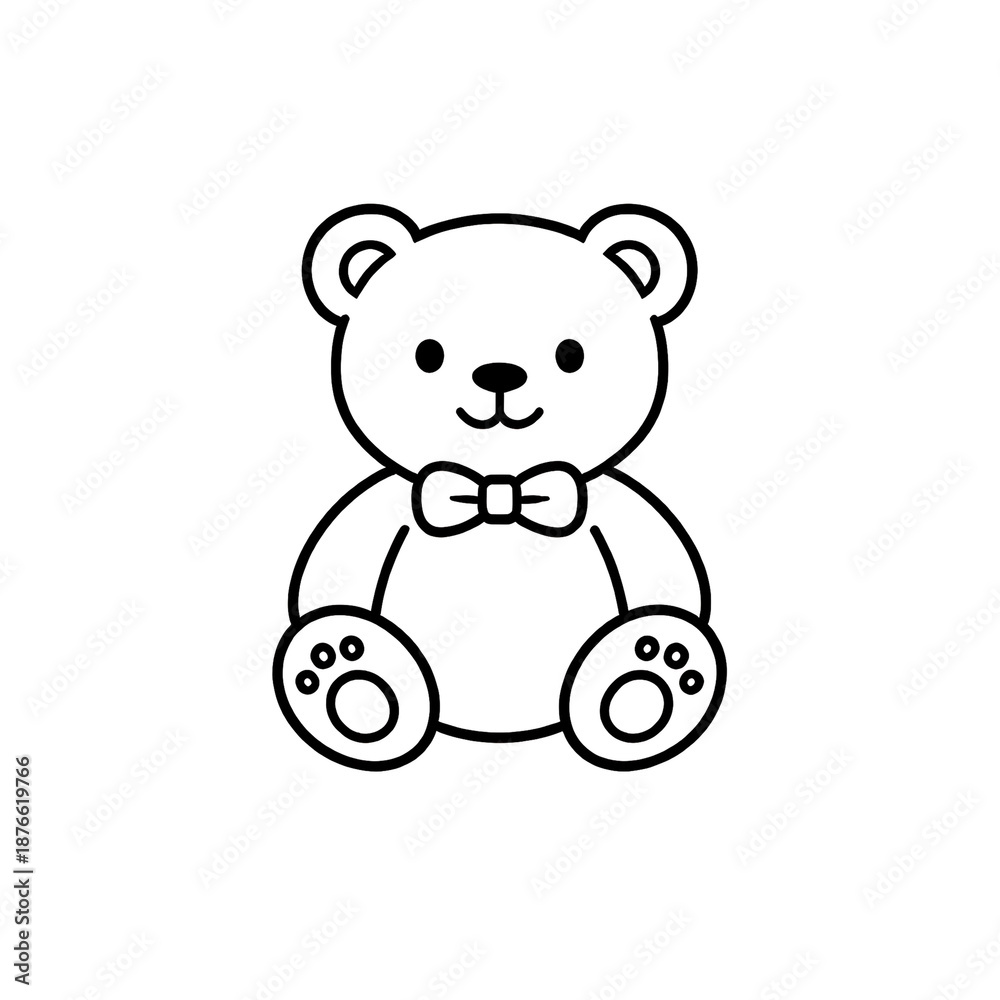 Obraz premium vector illustration of teddy bear