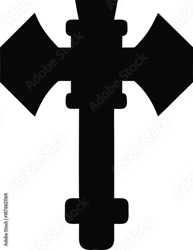 berserker probe silhouette vector illustration on transparent background