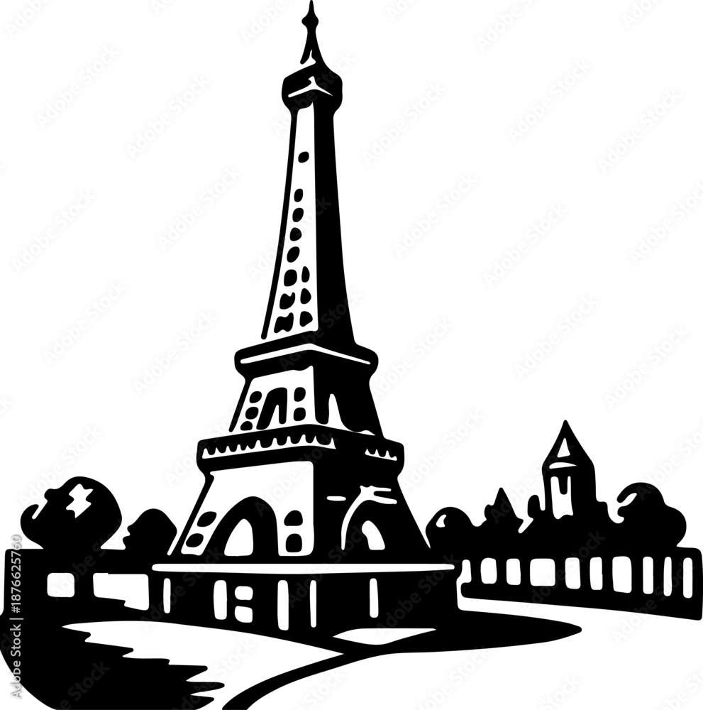 Obraz premium eiffel tower paris france