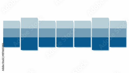 Abstract Blue Bar Chart Graph Data Visualization