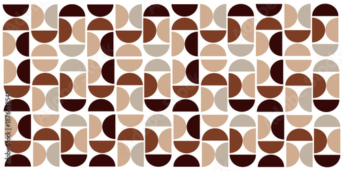 Brown repeated beans, coffee pattern. Seamless and simple coffee beans pattern. Geometric coffee house wallpaper print pattern.eps.10