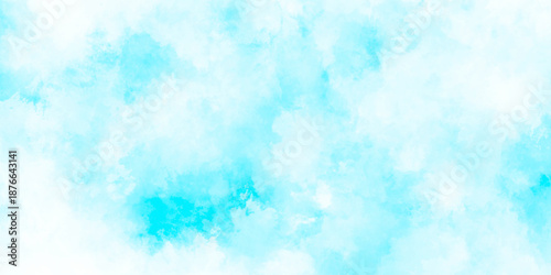 Abstract grunge sky blue soft painted watercolor paint splash. inspiring views of fluffy clouds blue sky background. cloudy blue sky various natural clouds and smoke. morning cloud in the sky.