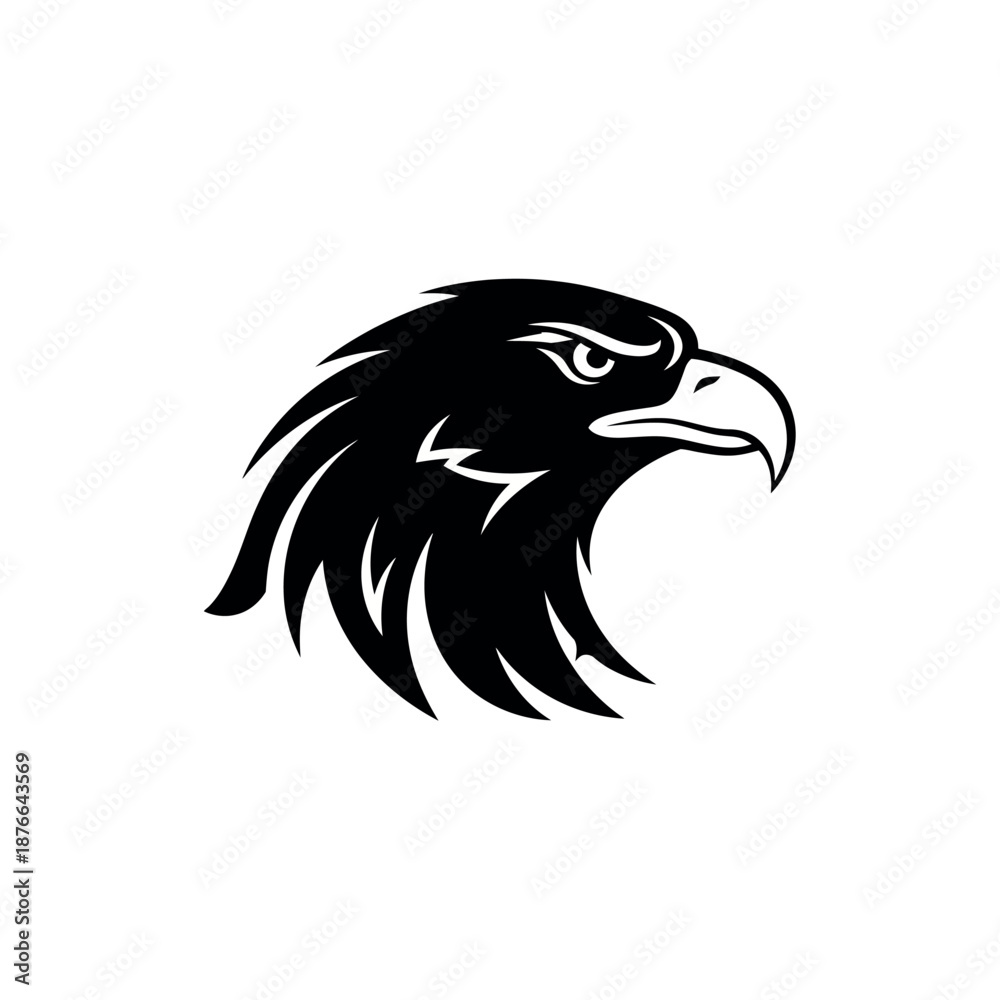 Fototapeta premium Eagle Head Mascot Vector Illustration.