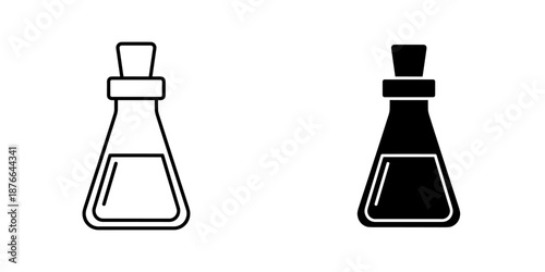 Chemical Flask Icon Set