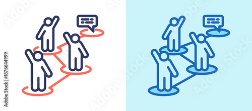 Social Engagement whitegreen icon