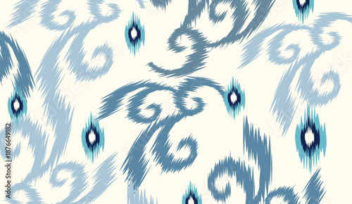 geometric ethnic vintage texture vector art design. textile fashion pattern line ikat seamless pattern and batik fabric texture asian background wallpaper geometry indian. Ethnic abstract ikat art .