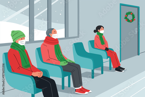 Winter Clinic Visit Calm Waiting Room Fla