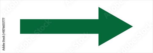 Horizontal long straight arrow isolated on white background. eps 10.