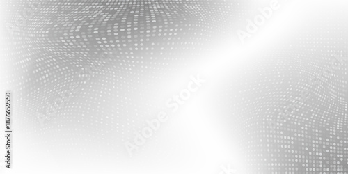 Abstract dot silver foil mesh background with metal mirror texture. Chrome gradient dotted simple art