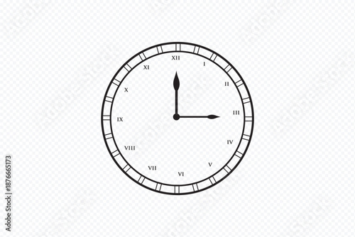 Clock face set with Roman numerals and elegant hands for antique timekeeping and classic watch design. wall clocks, roman numeral styles, analog and digital timepieces, decorative watch face designs 