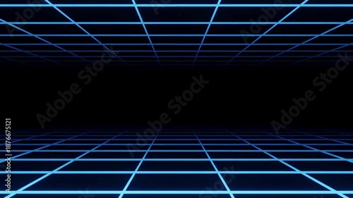 abstract blue background,3d blue grid background video