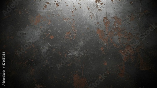 Dark metallic grunge texture with rust and scratches ideal for backgrounds