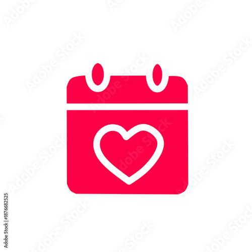 Love Calendar Filled – Valentine Event SVG