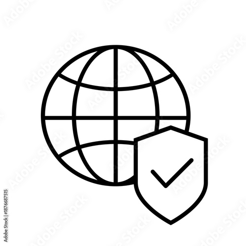 Protection vector icon. Defense Illustration sign.  Security symbol. safety logo.