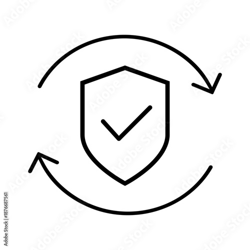 Protection vector icon. Defense Illustration sign.  Security symbol. safety logo.