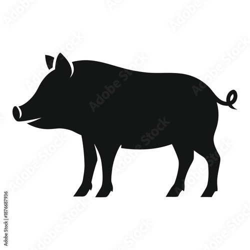 wild boar vinyl ready illustration