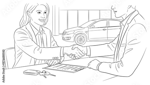 Business deal sealed with handshake in modern office setting