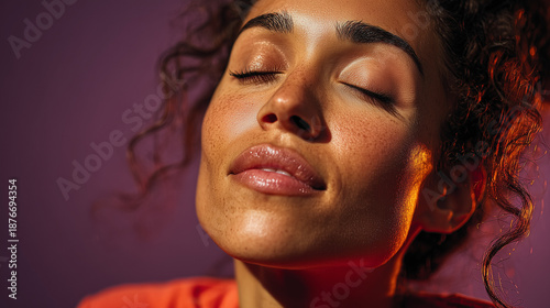 Close-Up Portrait of Person...