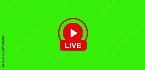 live streaming icon animation