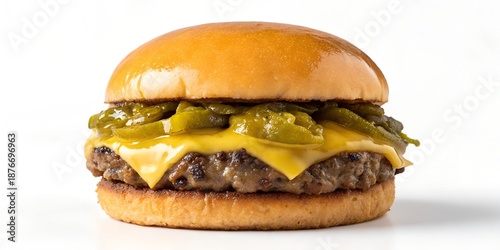 Hatch Green Chile Cheeseburger