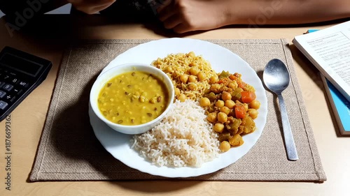 Eating Healthy Vegan Indian Food While Studying For An Exam Balanced Diet