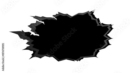 Dark hole in wall Vector