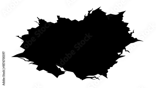 Abstract black hole shape Vector