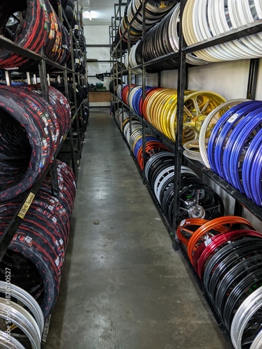 Motorcycle Wheel Rim and Tire Inventory