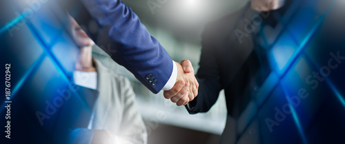 Fotografie businessman handshake for teamwork of business merger and acquisition