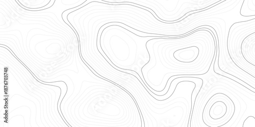 Minimal White Topographic Map Pattern with Flowing Contour Lines, Soft Terrain Relief and Vintage Outdoor Cartography Style for Modern Abstract and Geographic Backgrounds