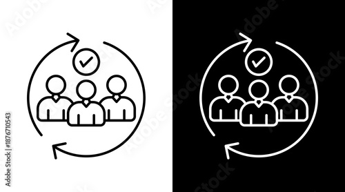 Inclusion  White Icon Set Design