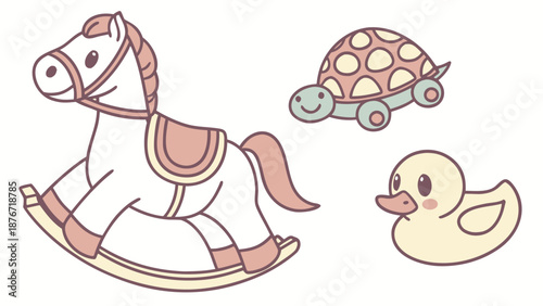 Adorable children's toys for nursery decoration