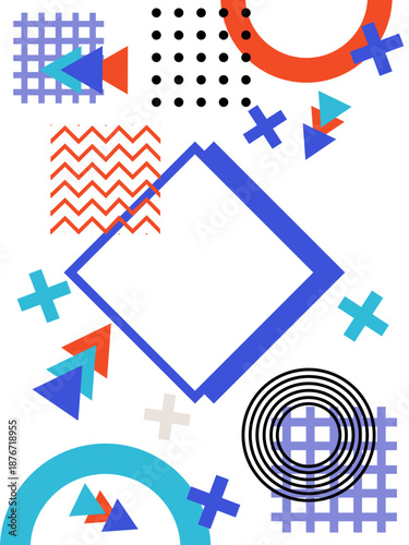 Abstract geometric memphis templates. Universal cover Designs for Annual Report, Brochures, Flyers, Presentations, Leaflet, Magazine. 