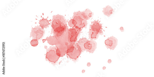 Fényképezés Dark red blood splatters on black background spooky grunge texture for Halloween