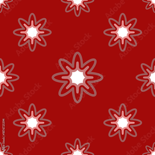Red Star Pattern Background Design
