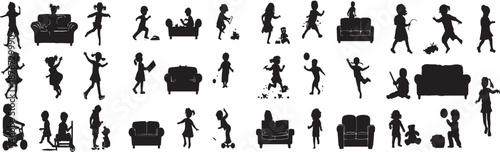 Family Life and Childhood Silhouettes – Everyday Moments in Motion