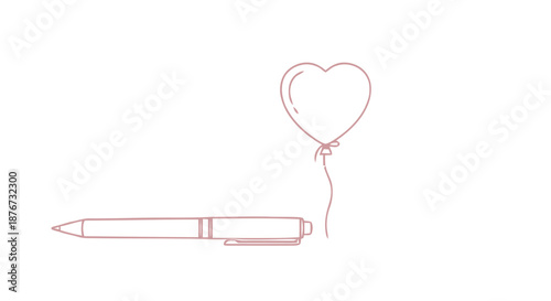 Hand drawn sketch of a refreshing fizzy drink with ice and a straw.