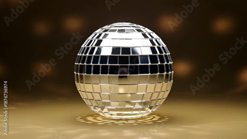 Surreal 3d animation of a yellow lemon peeling open to reveal a shiny disco ball insideSurreal 3d animation of a yellow lemon peeling open to reveal a shiny disco ball inside