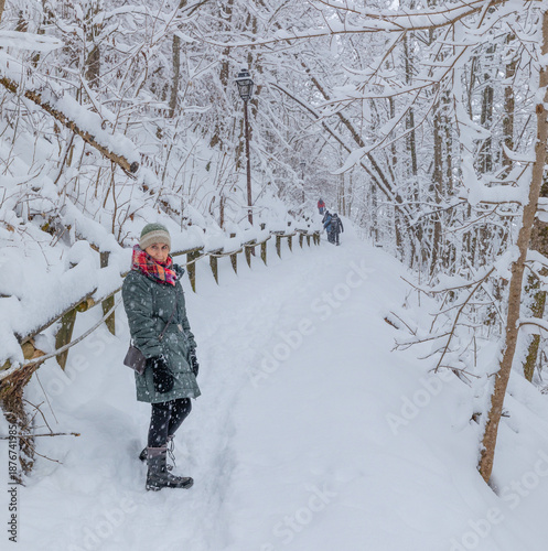 Out walking in the lovely fresh French Alpine Snow