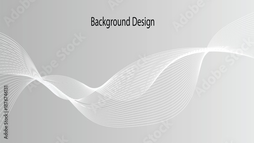 Abstract wavy line background design