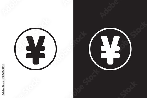 Yen Icon Collection for Mobile – Vector Currency Symbols (EPS)