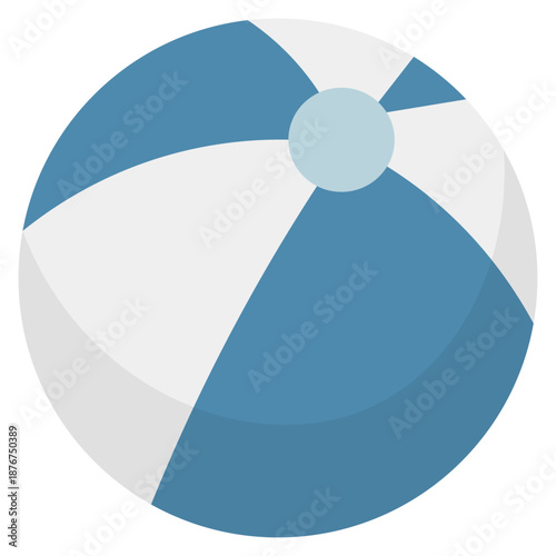 Beach Ball Summer Fun Vector Illustration