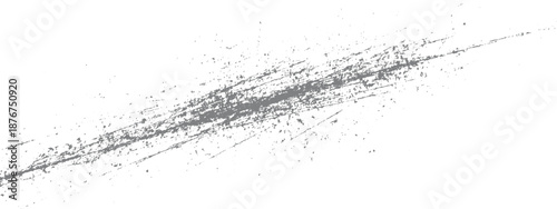 Diagonal abstract grunge texture with a dense array of grey scratches and scattered dust particles creating a dynamic weathered effect
