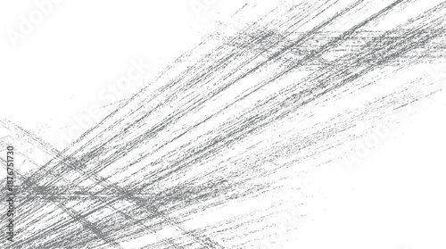 Abstract distressed grunge texture with diagonal brush strokes and scattered speckles creating a rough textured background in shades of grey and white